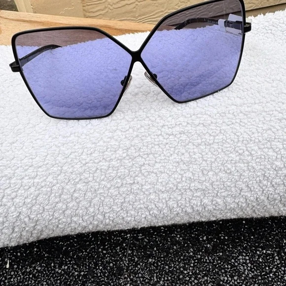 Prada Blue and Black Geometric Sunglasses 69806 auth PRADA navy blue SYMBOLE Sunglasses SPR16W | eBay main image 3